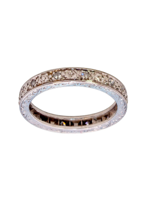 18ct White Gold Diamond Full Eternity Ring