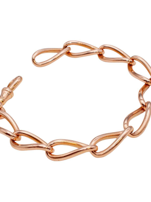 9ct Yellow Gold Oval Twisted Link Bracelet