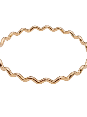 18ct YG Tiffany Paloma Picasso Wave Bangle